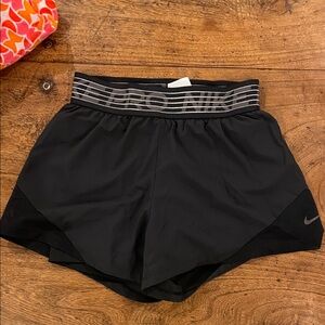 Nike Black Women's Training Shorts with Branded Waistband
